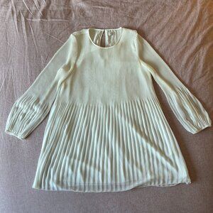 Aritzia Wilfred Daydreamer Mini Dress in Color "Light Birch"